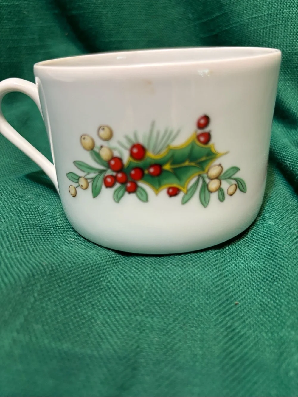Vista Alegre Christmas Magic Cup and Saucer with Train Pulling Gifts